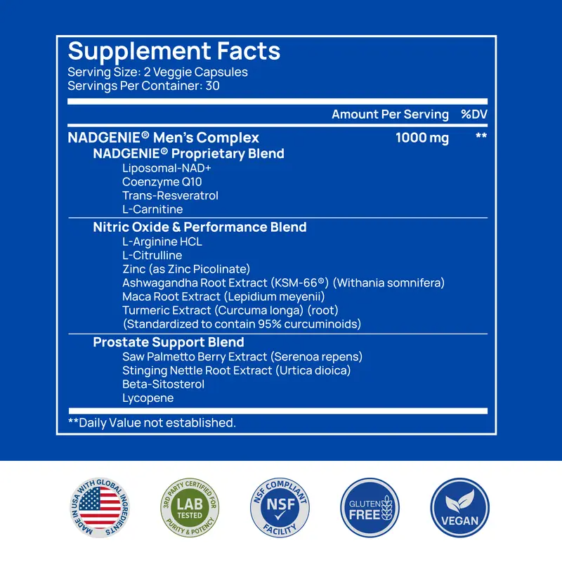 Renew™ Advanced NAD+ Supplement For Men