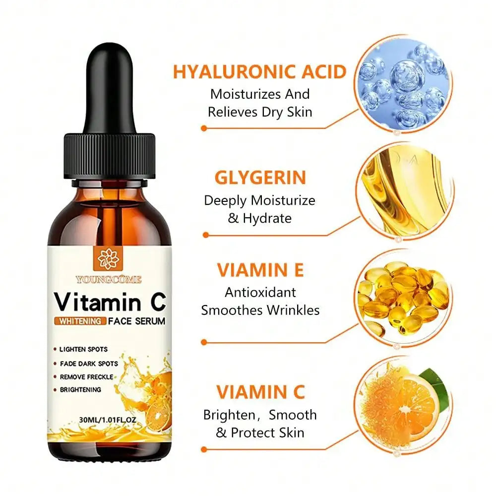 Vitamin C Facial Essence Serum with Hyaluronic Acid