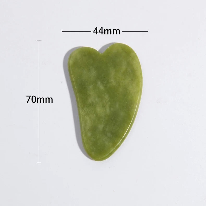 Double-End Gua Sha Jade Stone Roller Set