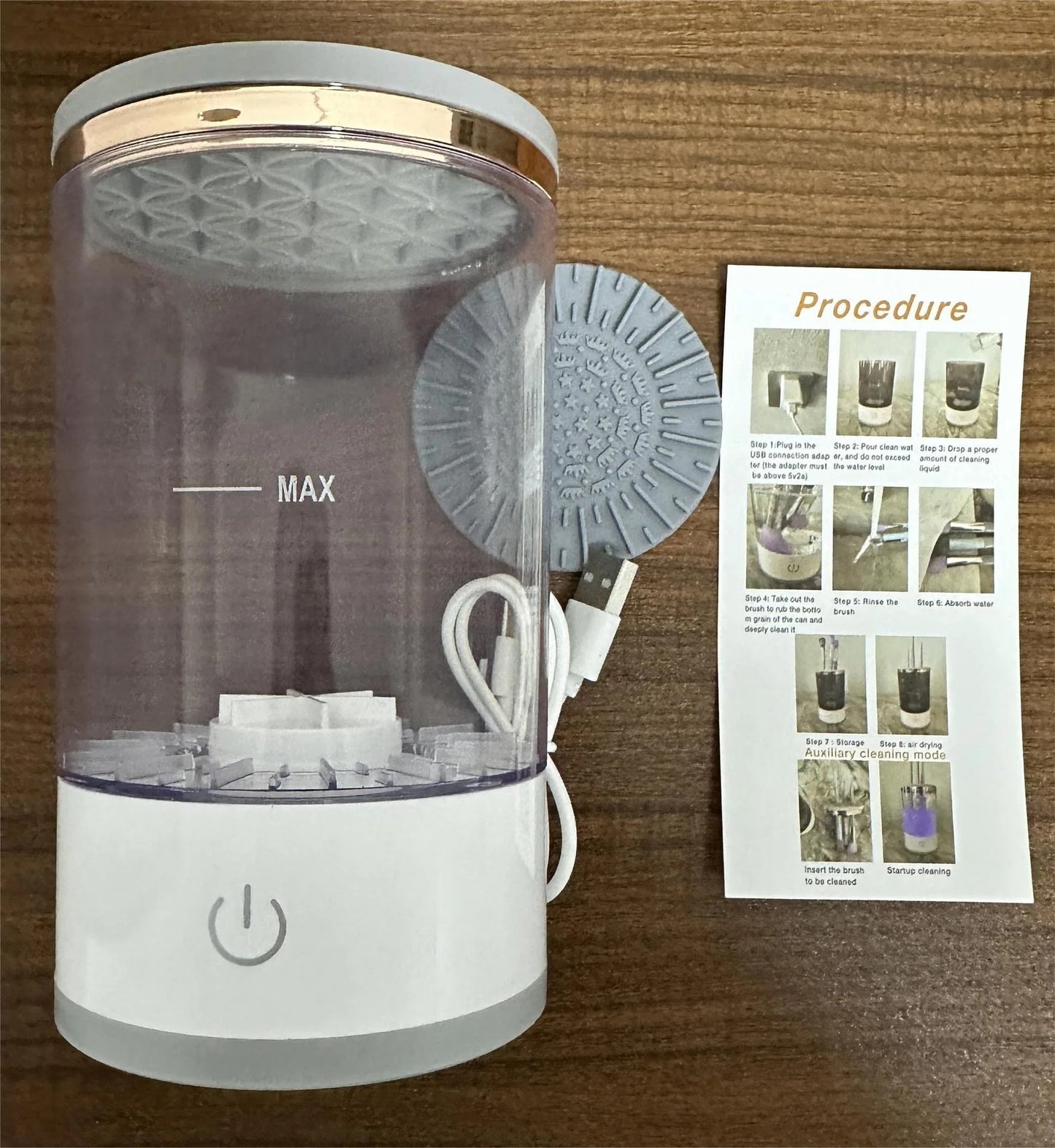 Rechargable Electric Makeup Brush Cleaner