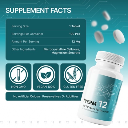 InnerRestore™ Ivermectin 12 mg – 100 Tablets