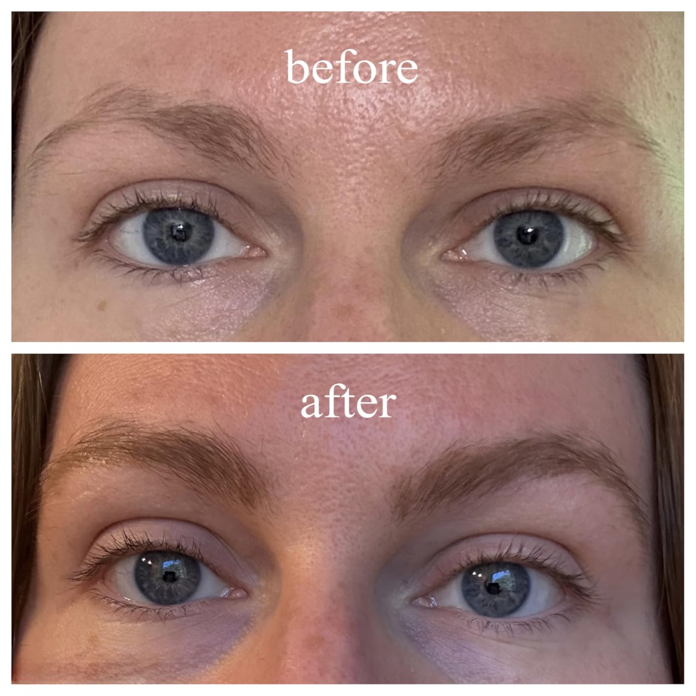 Customer using a microblading eyebrow pen