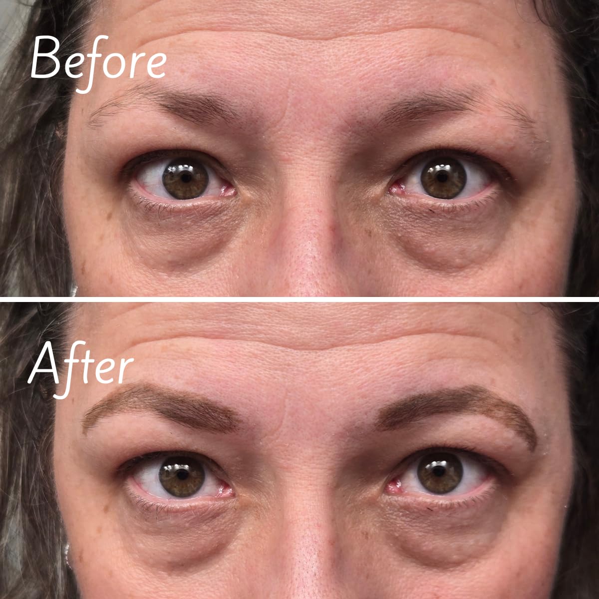 Natural looking brow pen result