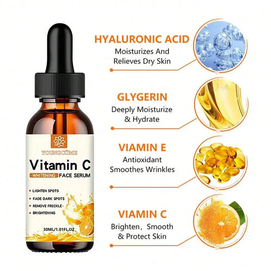 Vitamin C Facial Essence Serum with Hyaluronic Acid
